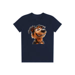 T-shirt Dog graphic 0002 - Navy
