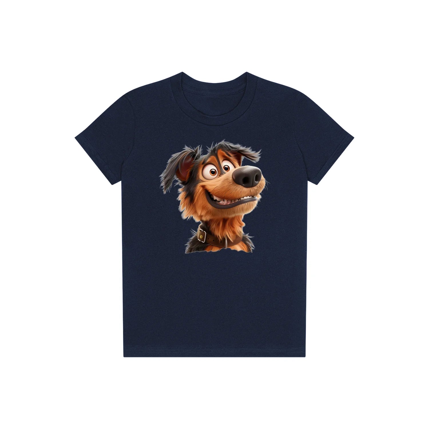 T-shirt Dog graphic 0002 - Navy
