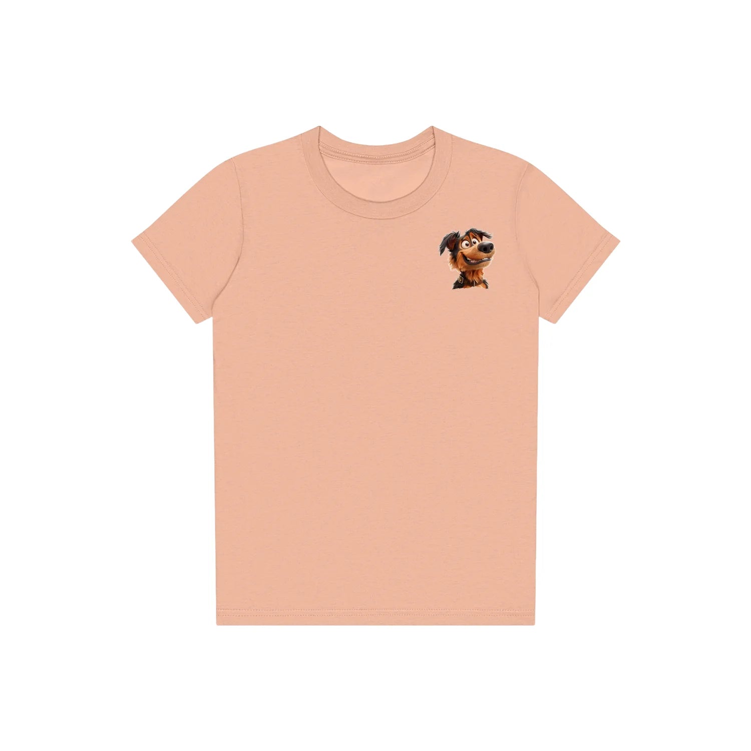 T-shirt Dog graphic 0002 - Peach