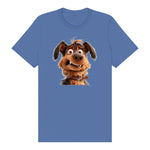 T-shirt Dog graphic 0003 - Columbia Blue