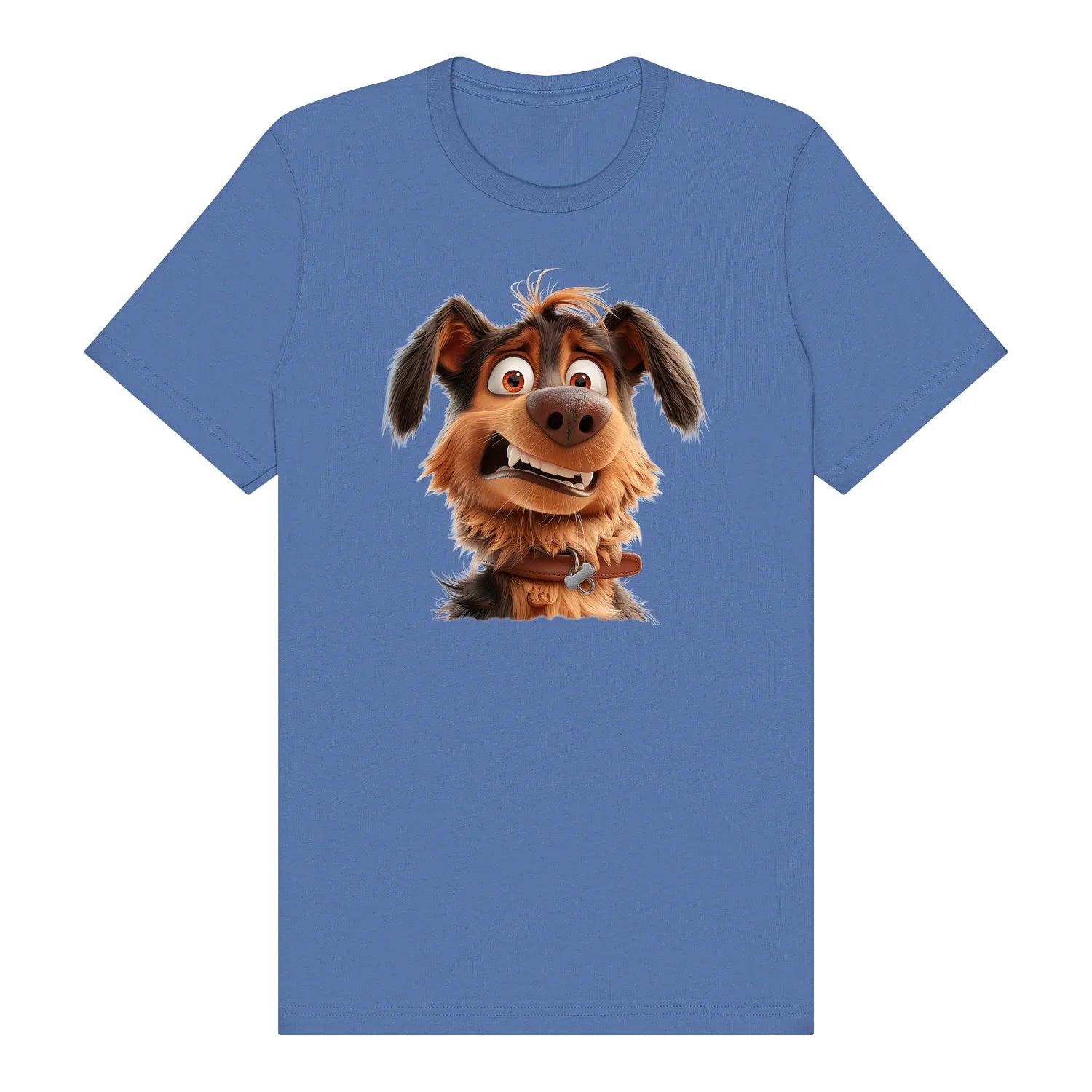 T-shirt Dog graphic 0003 - Columbia Blue