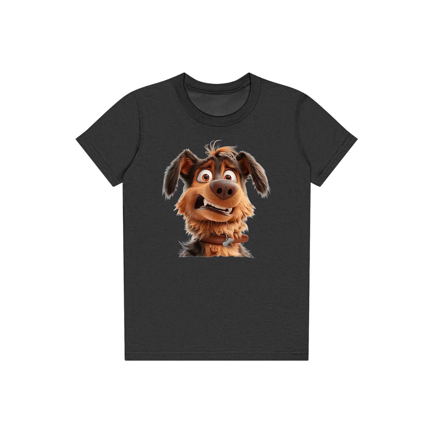 T-shirt Dog graphic 0003 - Dark Grey