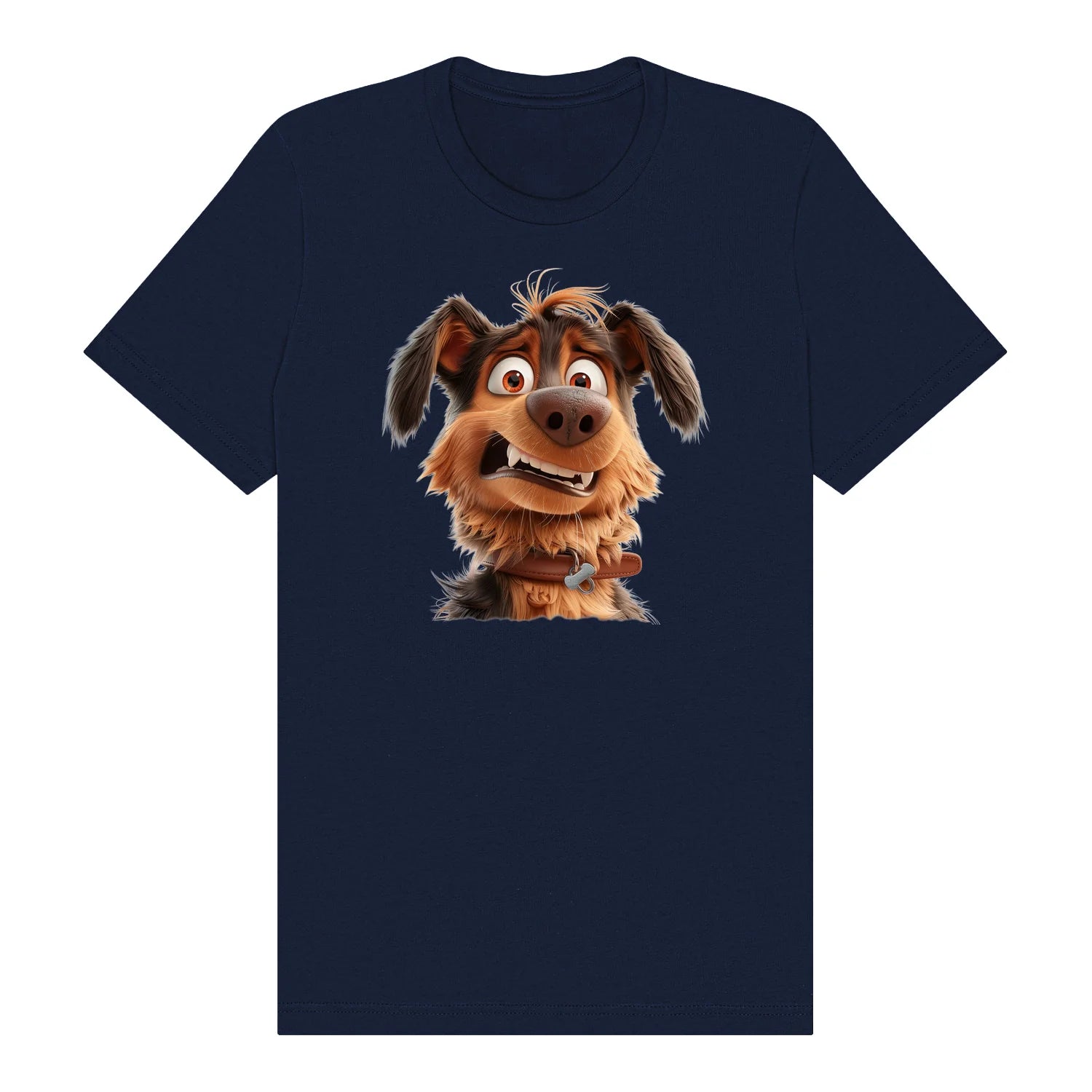 T-shirt Dog graphic 0003 - Navy