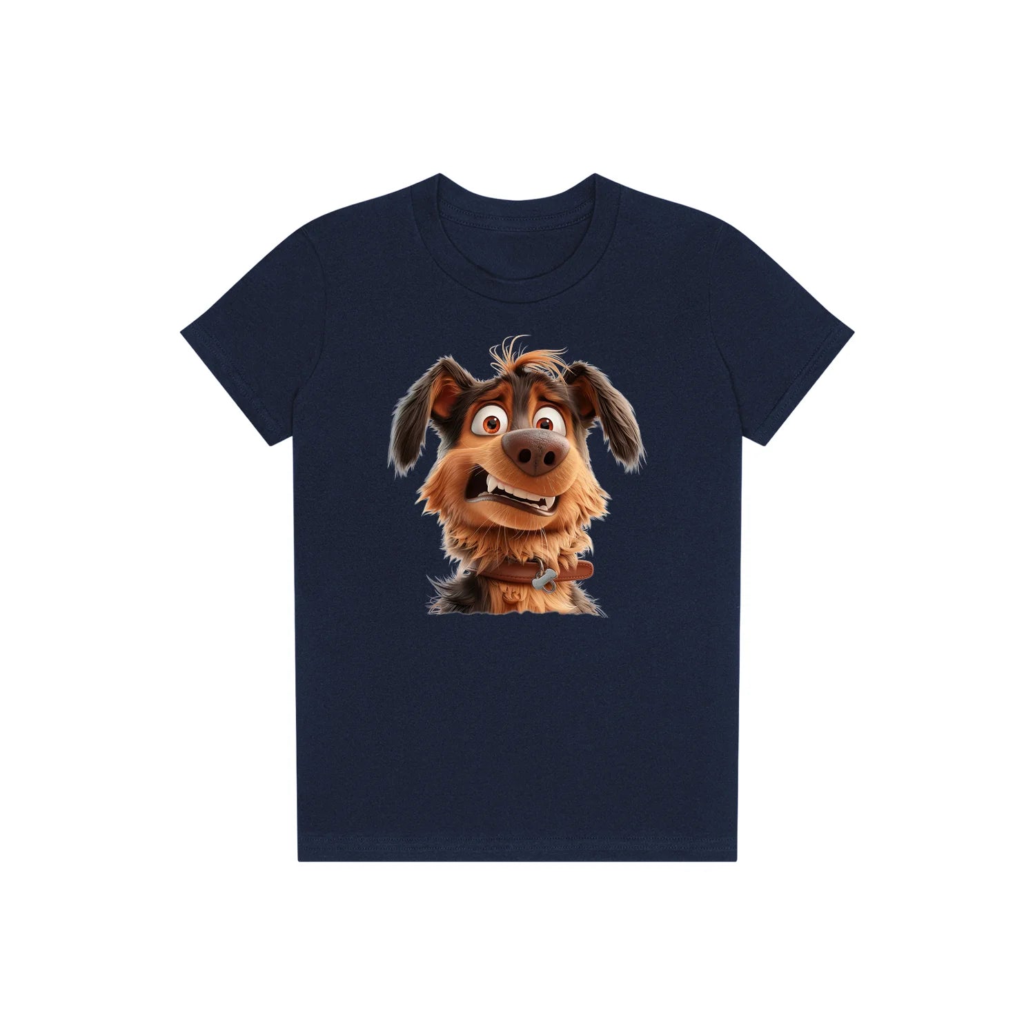 T-shirt Dog graphic 0003 - Navy