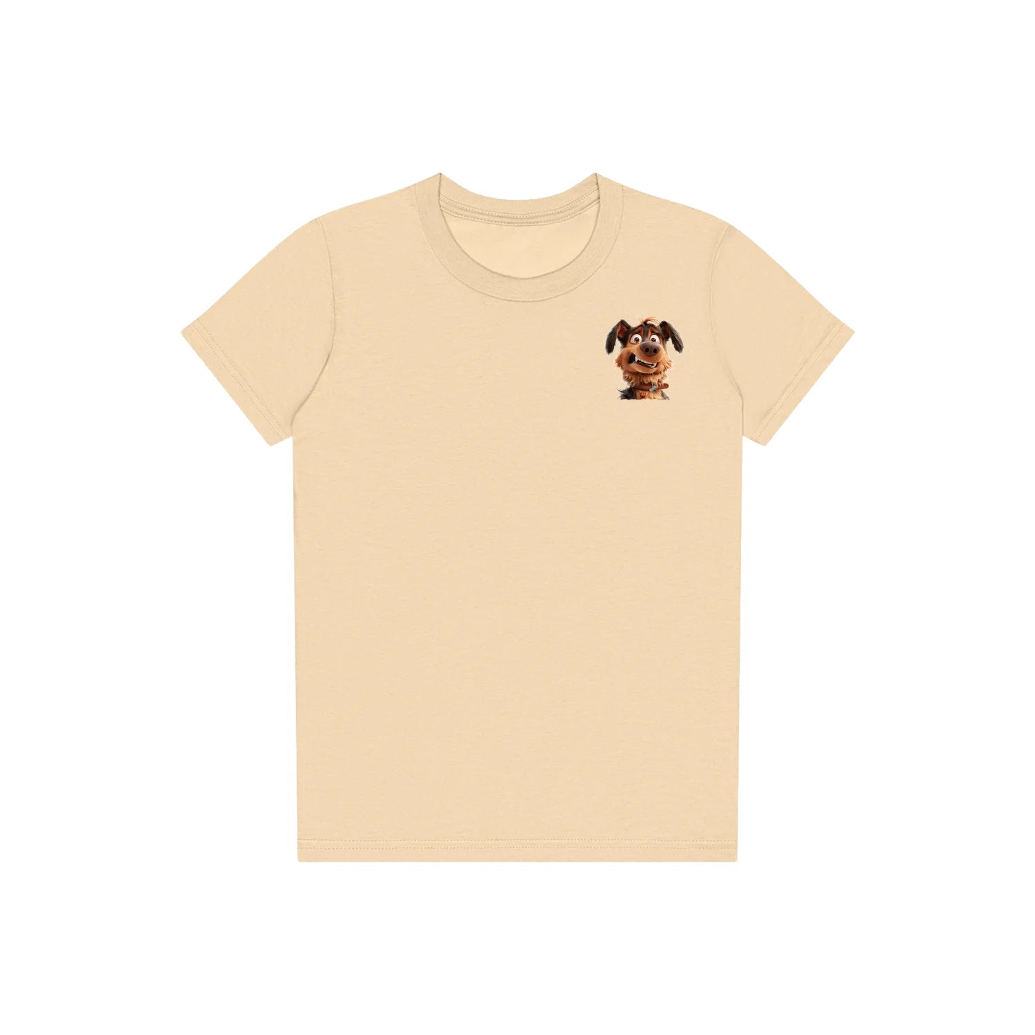 T-shirt Dog graphic 0003 - Soft Cream