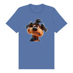 T-shirt Dog graphic 0004 - Columbia Blue