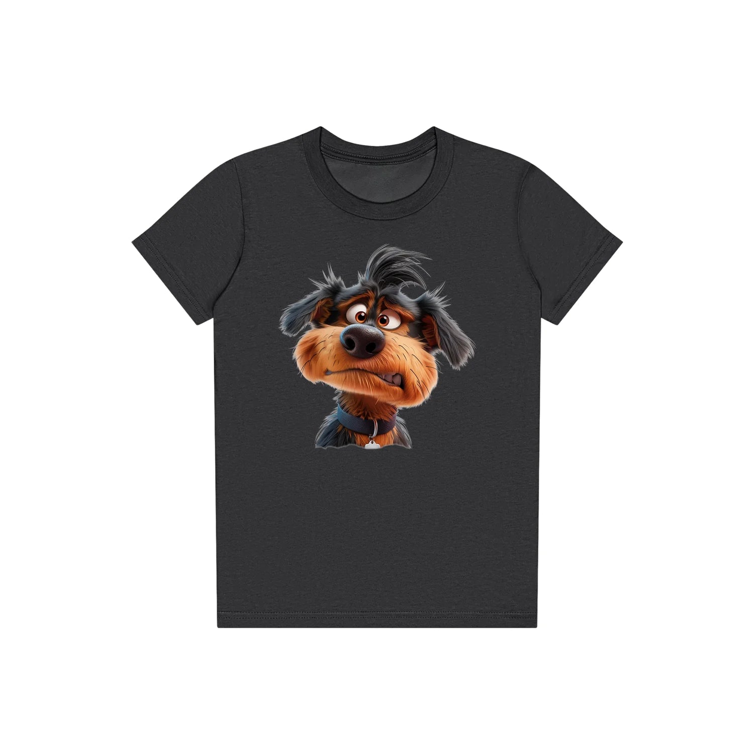 T-shirt Dog graphic 0004 - Dark Grey