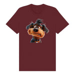 T-shirt Dog graphic 0004 - Maroon