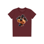 T-shirt Dog graphic 0004 - Maroon