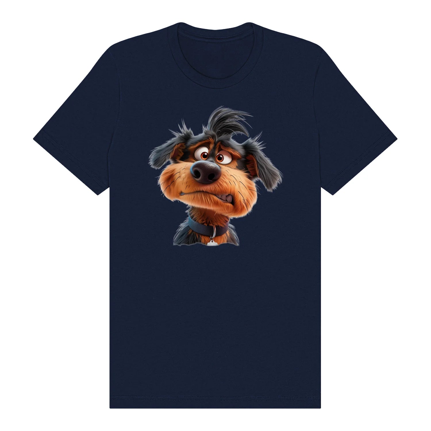 T-shirt Dog graphic 0004 - Navy