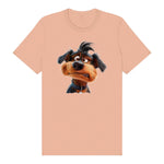 T-shirt Dog graphic 0004 - Peach