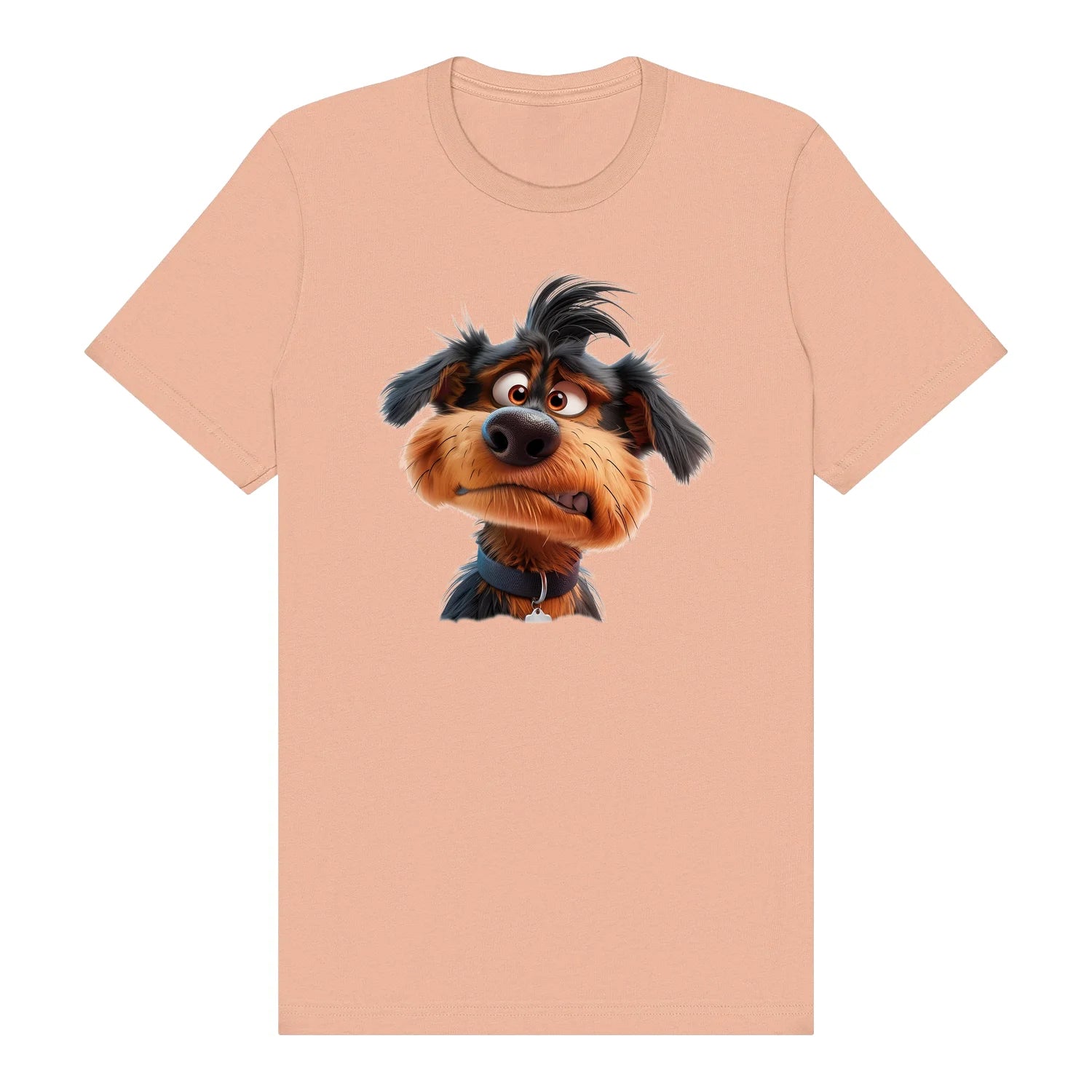 T-shirt Dog graphic 0004 - Peach