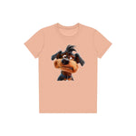 T-shirt Dog graphic 0004 - Peach