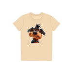 T-shirt Dog graphic 0004 - Soft Cream