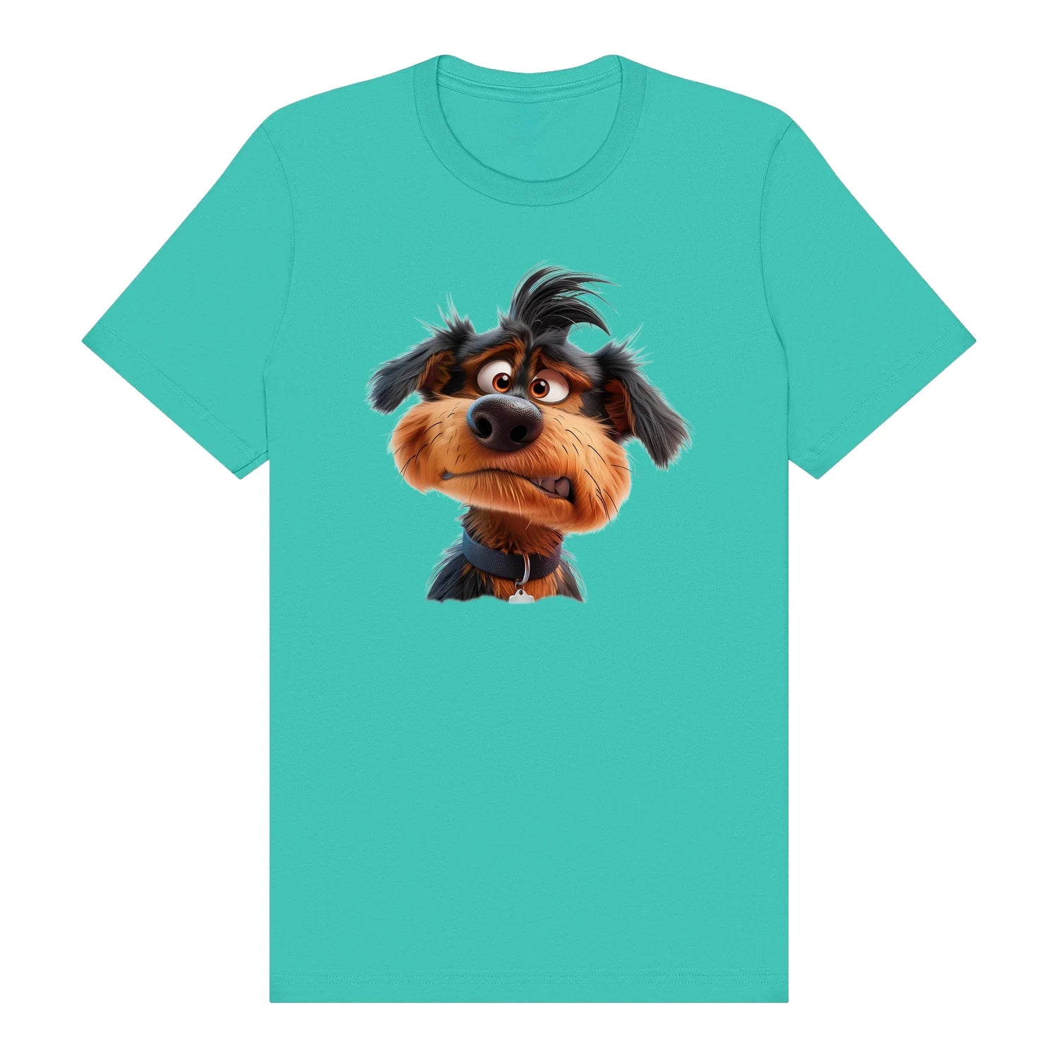 T-shirt Dog graphic 0004 - Teal