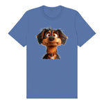 T-shirt Dog graphic 0005 - Columbia Blue