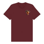 T-shirt Dog graphic 0005 - Maroon