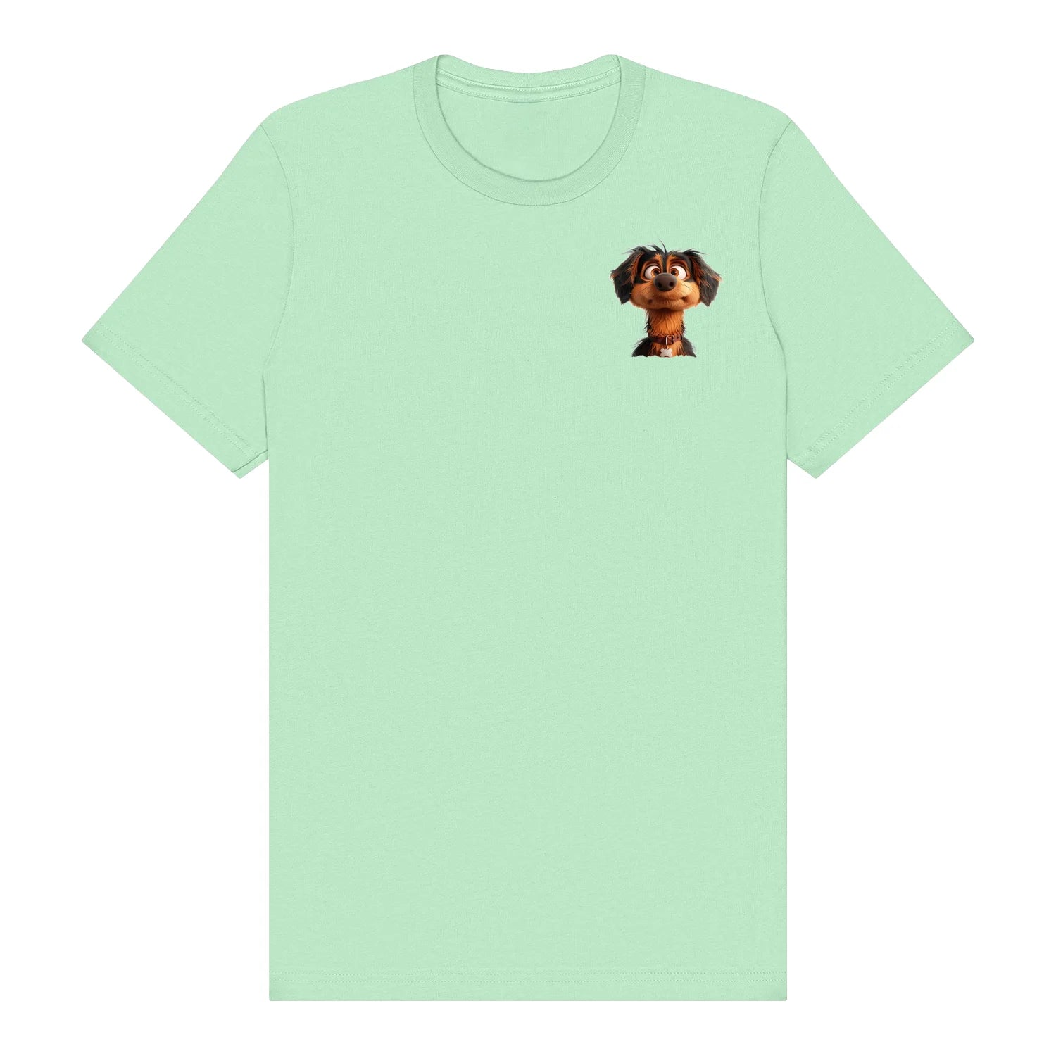 T-shirt Dog graphic 0005 - Mint