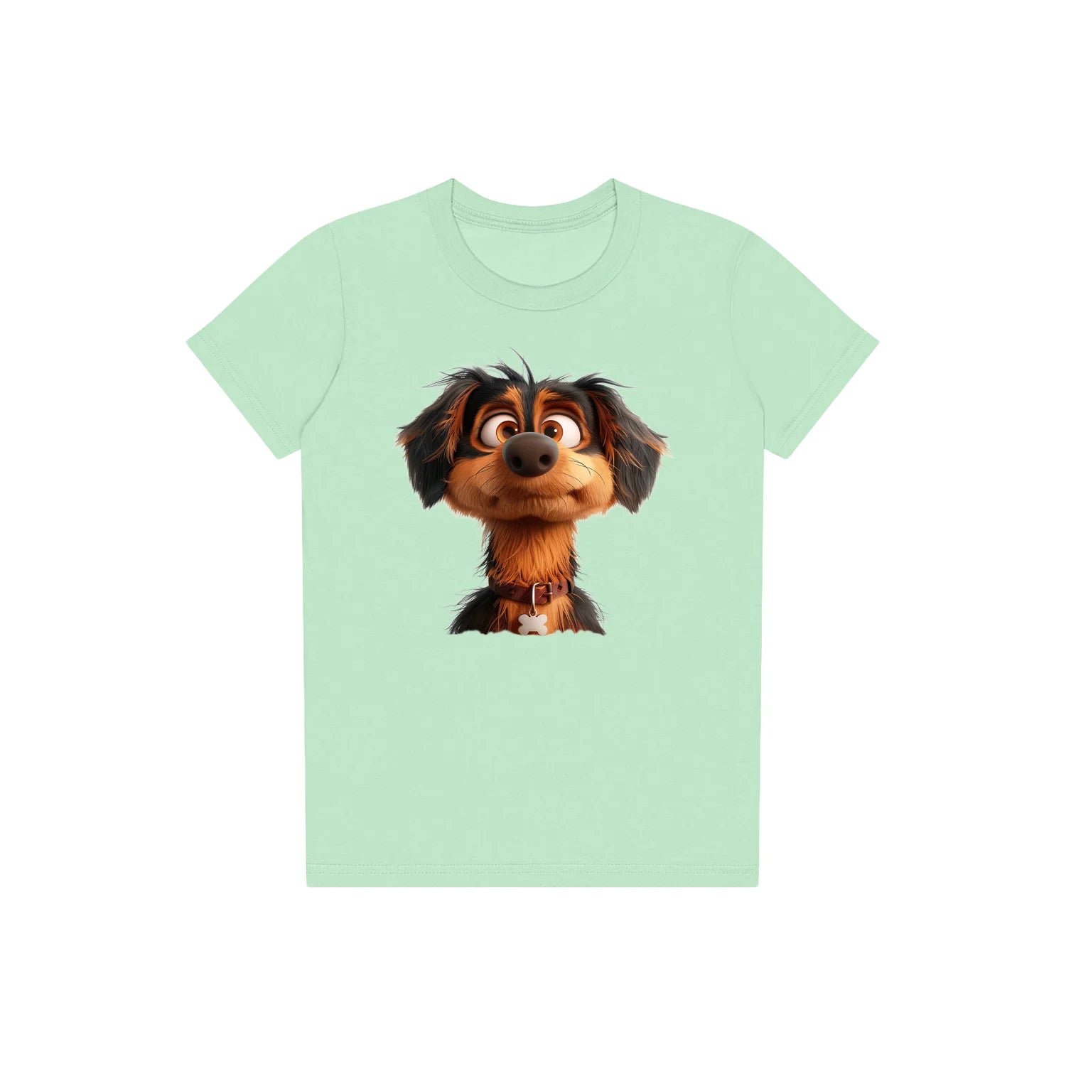 T-shirt Dog graphic 0005 - Mint