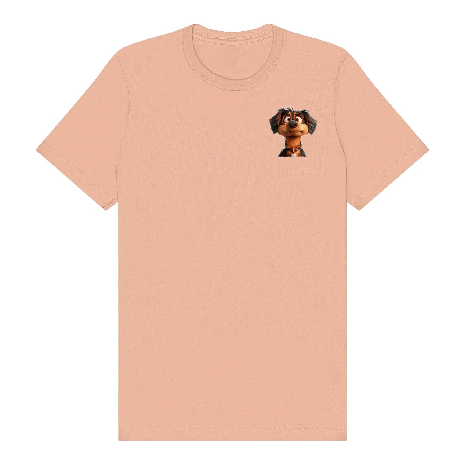 T-shirt Dog graphic 0005 - Peach