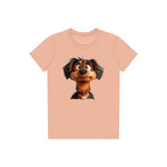 T-shirt Dog graphic 0005 - Peach
