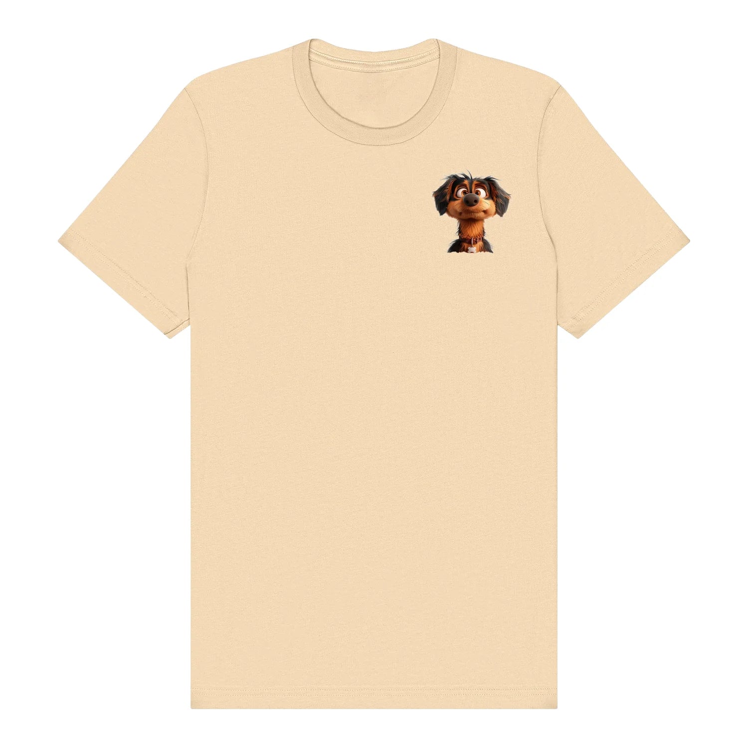 T-shirt Dog graphic 0005 - Soft Cream