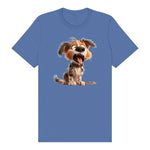 T-shirt Dog graphic 0006 - Columbia Blue