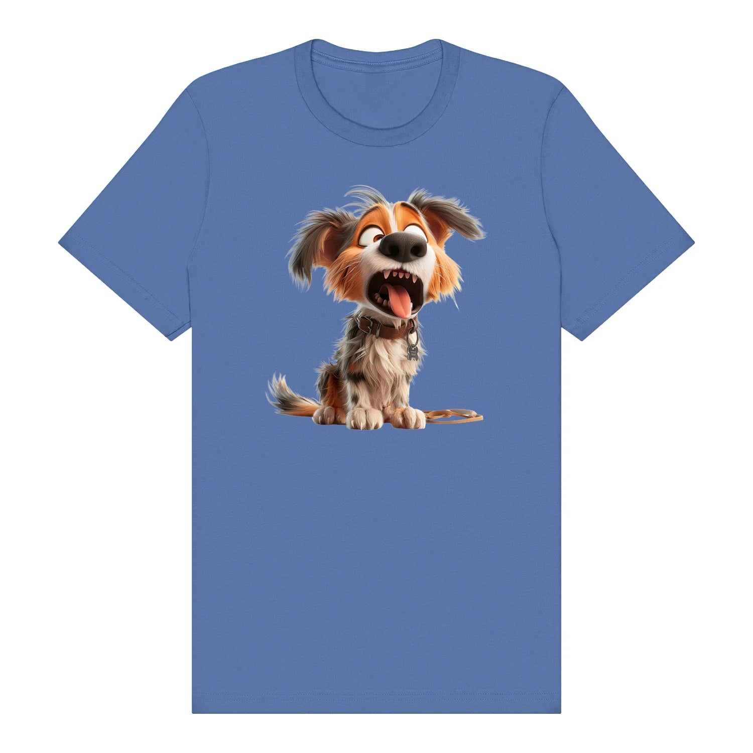 T-shirt Dog graphic 0006 - Columbia Blue