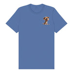 T-shirt Dog graphic 0006 - Columbia Blue