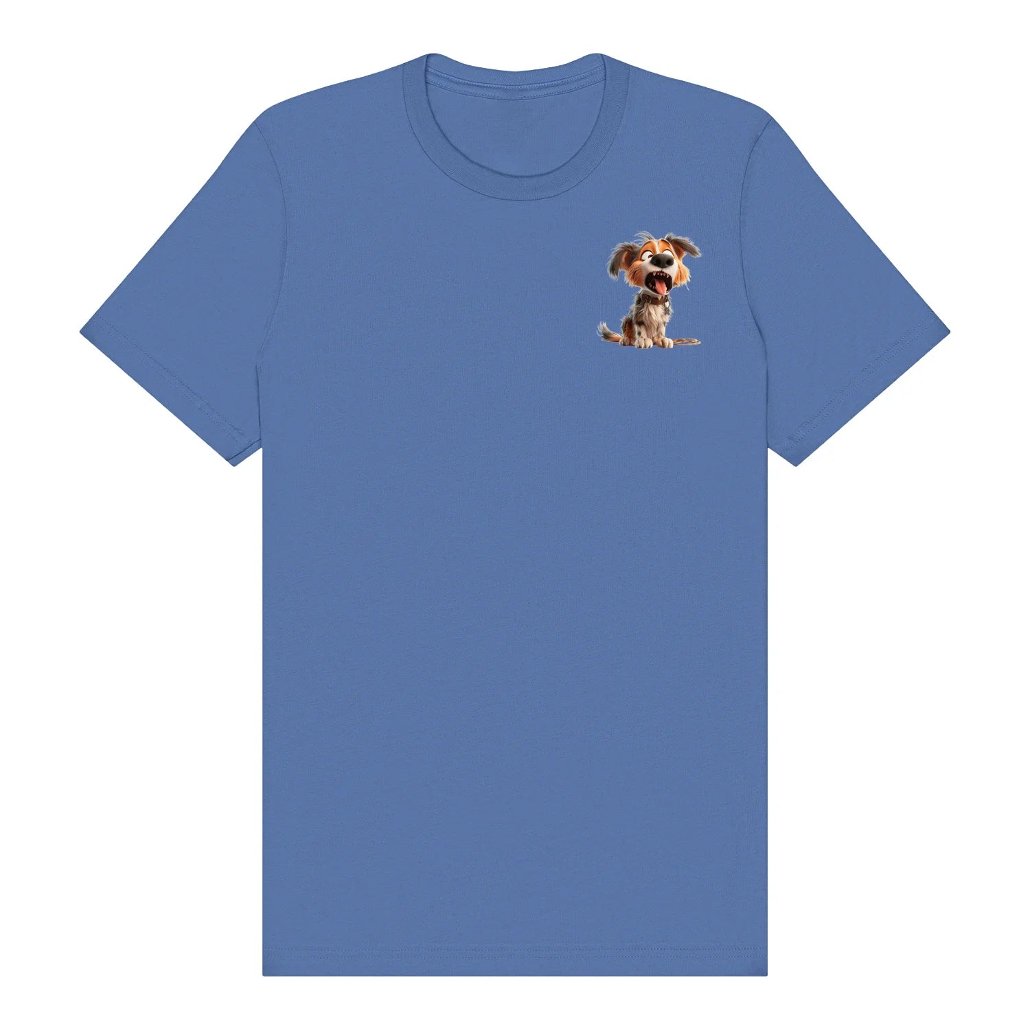 T-shirt Dog graphic 0006 - Columbia Blue