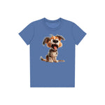 T-shirt Dog graphic 0006 - Columbia Blue