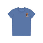 T-shirt Dog graphic 0006 - Columbia Blue