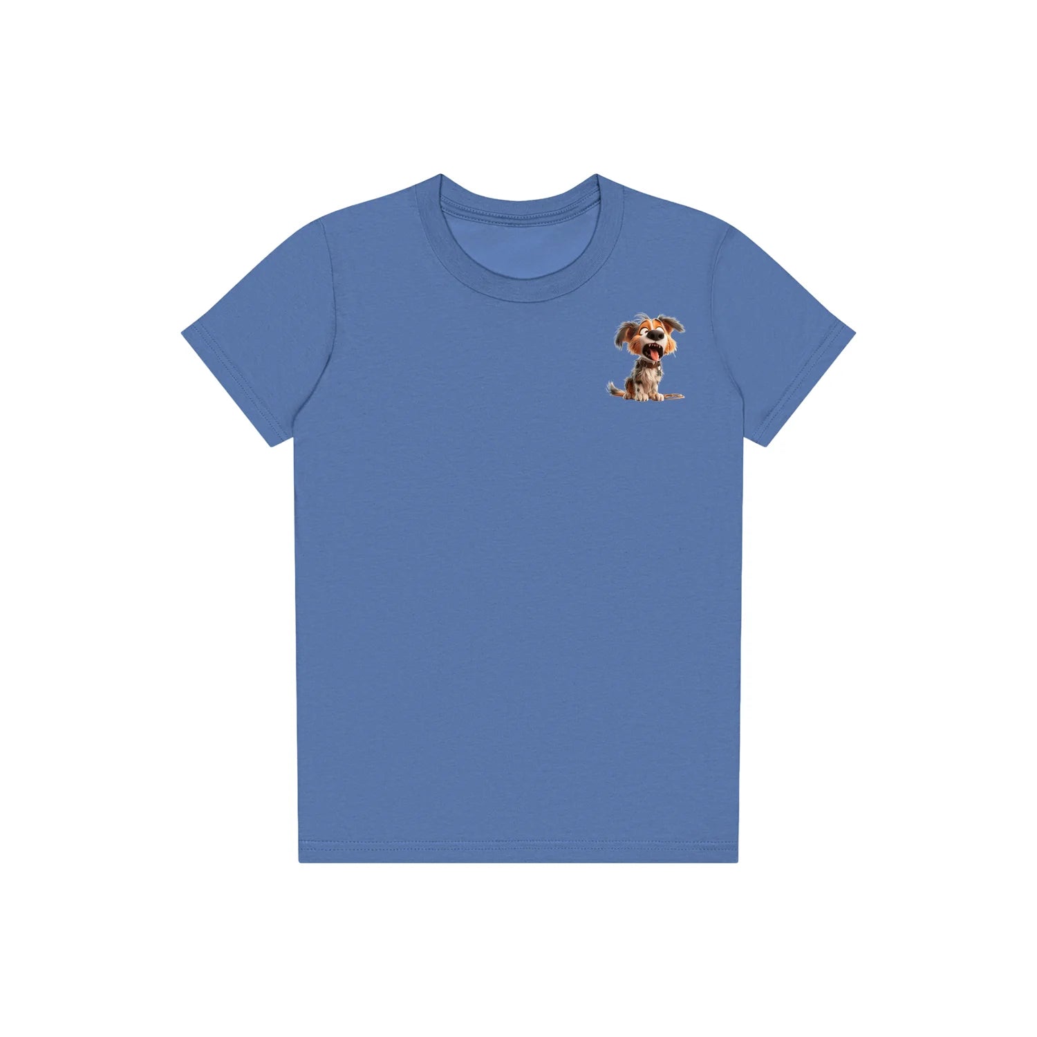 T-shirt Dog graphic 0006 - Columbia Blue
