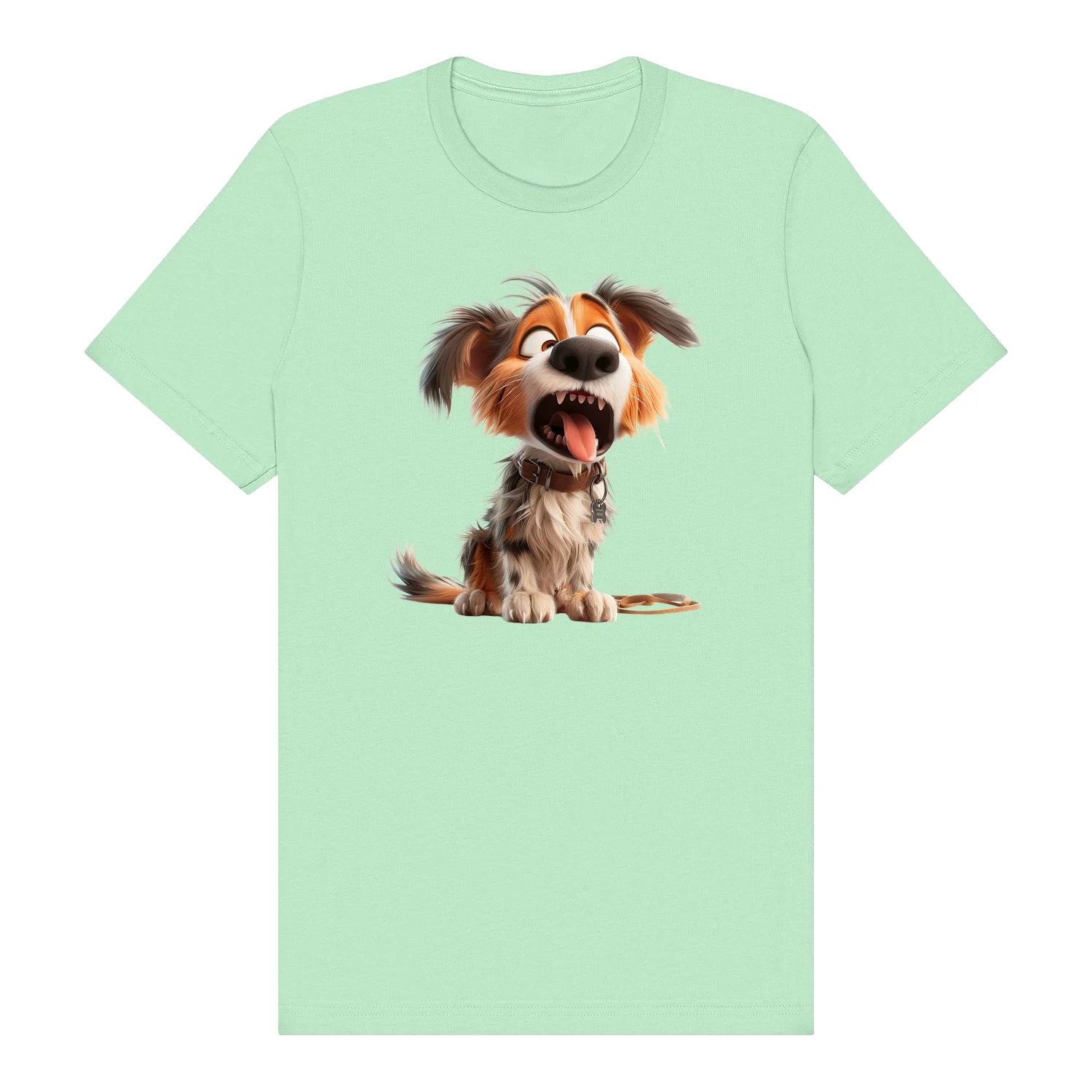 T-shirt Dog graphic 0006 - Mint
