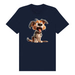 T-shirt Dog graphic 0006 - Navy