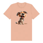 T-shirt Dog graphic 0006 - Peach