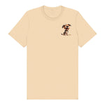 T-shirt Dog graphic 0006 - Soft Cream