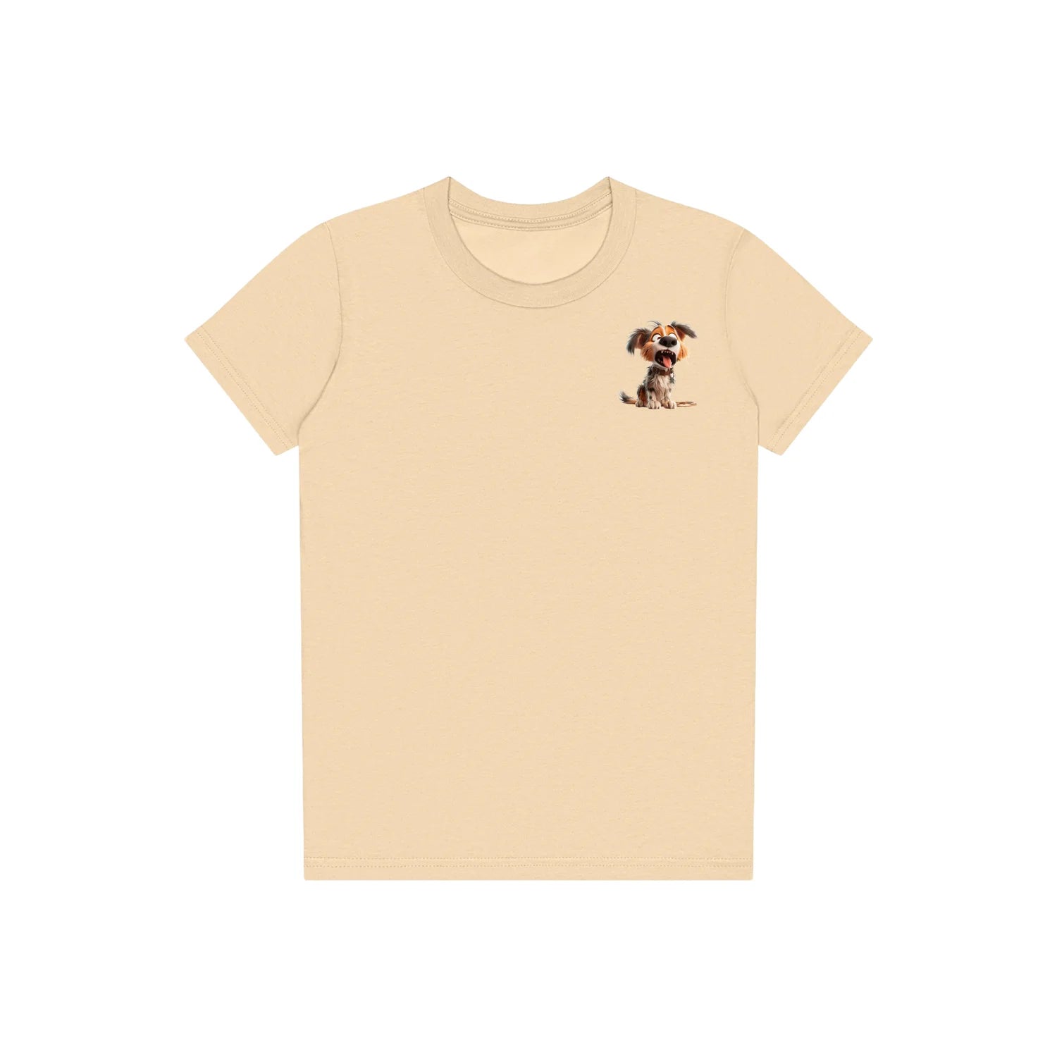 T-shirt Dog graphic 0006 - Soft Cream