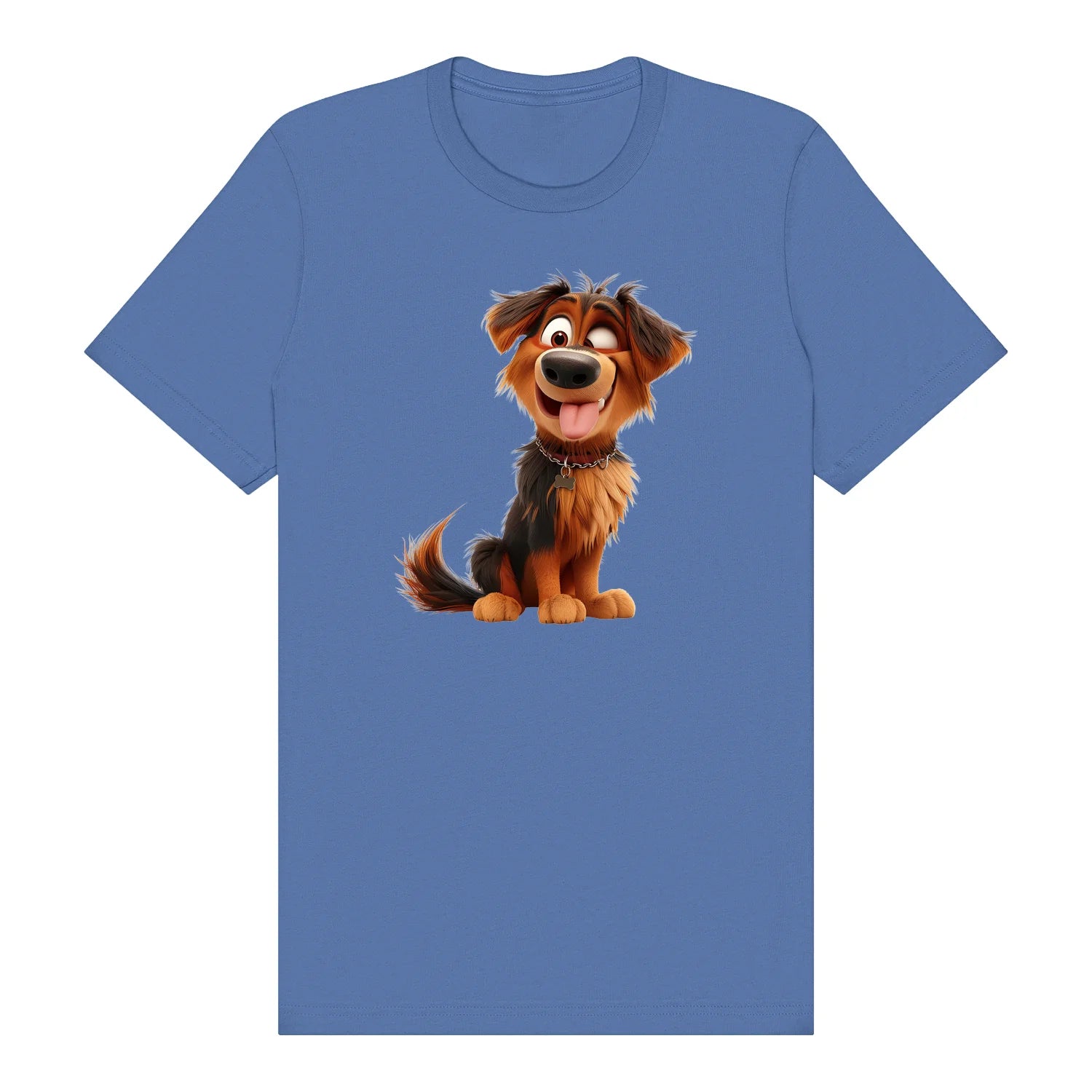 T-shirt Dog graphic 0007 - Columbia Blue