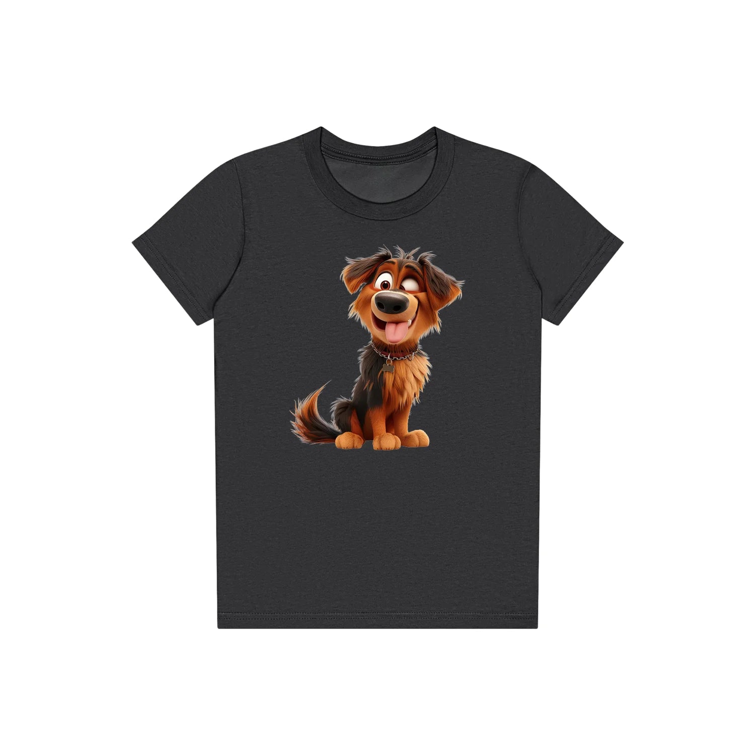 T-shirt Dog graphic 0007 - Dark Grey