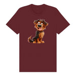 T-shirt Dog graphic 0007 - Maroon