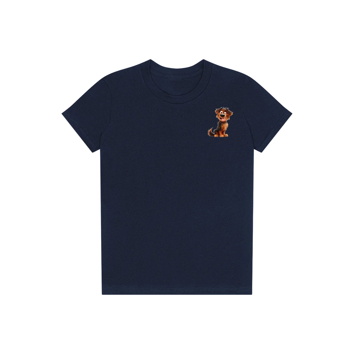T-shirt Dog graphic 0007 - Navy