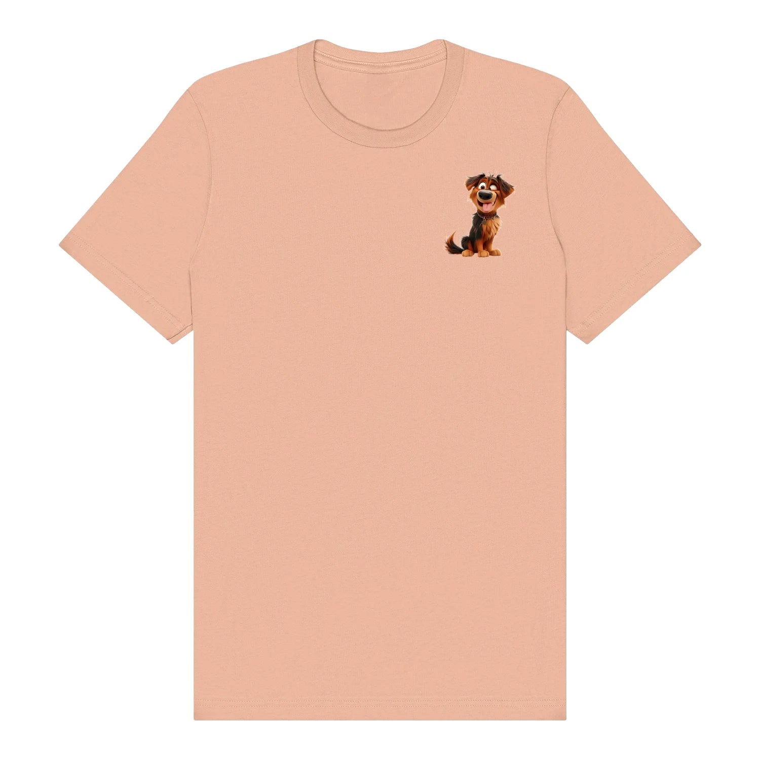 T-shirt Dog graphic 0007 - Peach