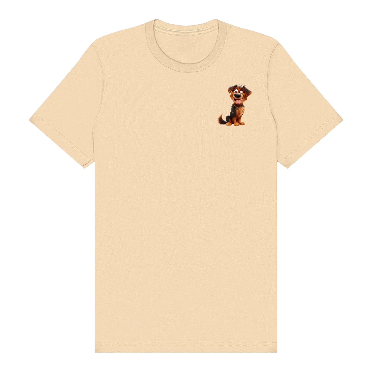 T-shirt Dog graphic 0007 - Soft Cream