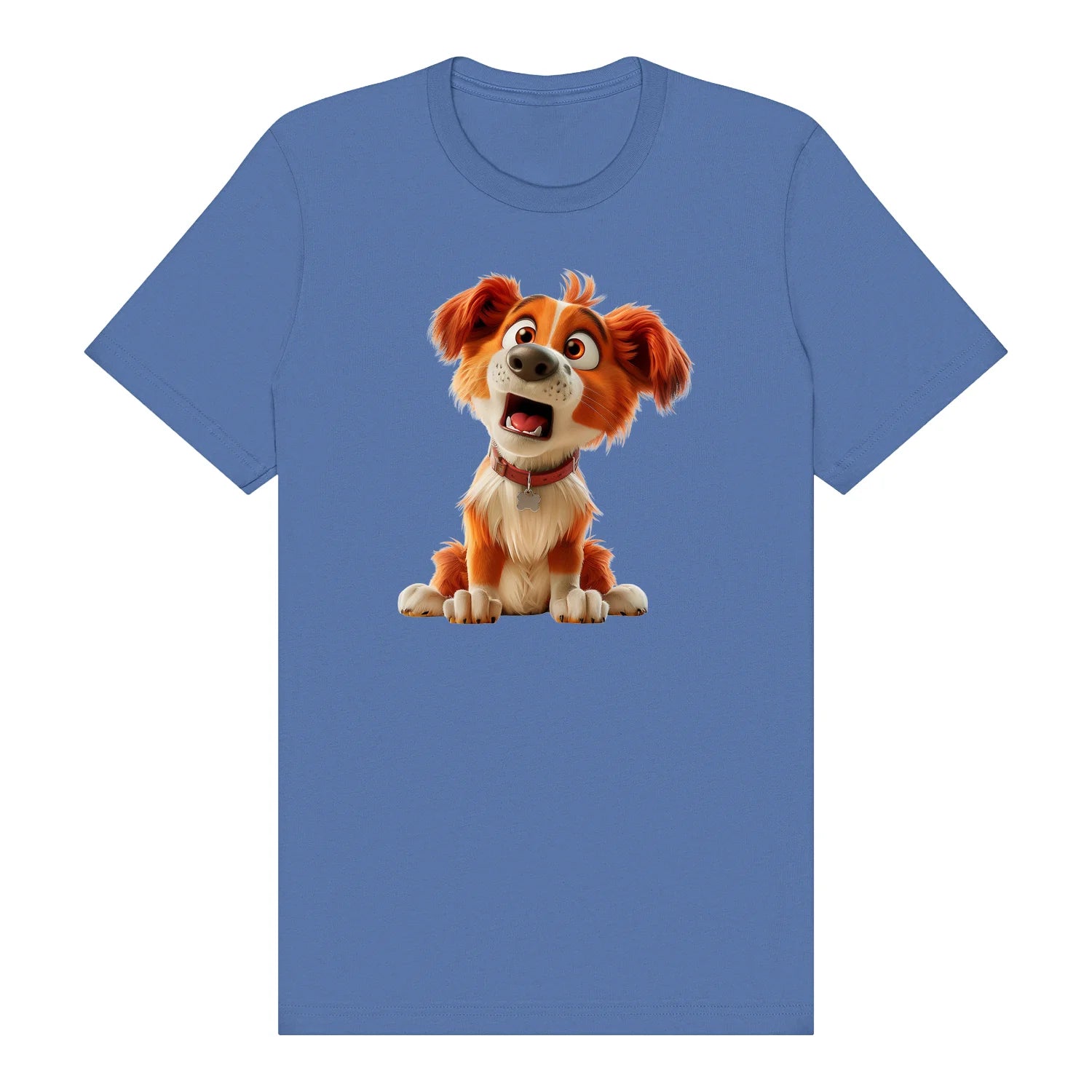 T-shirt Dog graphic 0008 - Columbia Blue