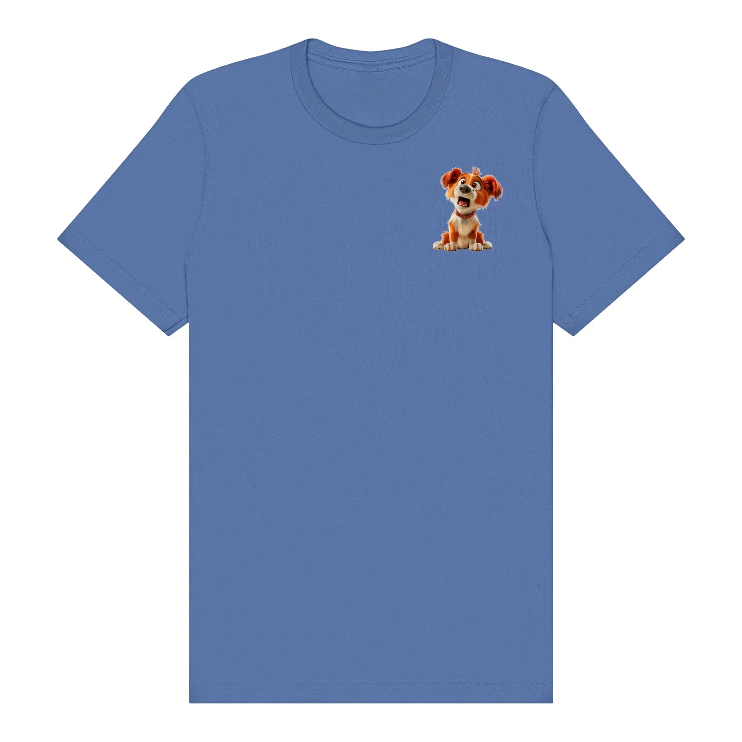 T-shirt Dog graphic 0008 - Columbia Blue