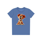 T-shirt Dog graphic 0008 - Columbia Blue