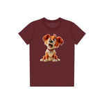 T-shirt Dog graphic 0008 - Maroon