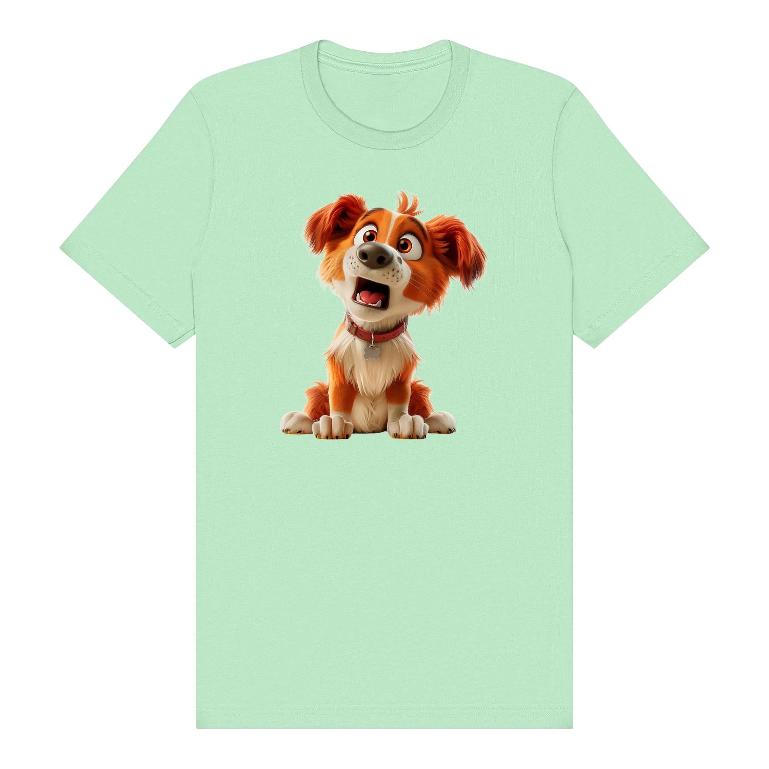 T-shirt Dog graphic 0008 - Mint