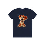 T-shirt Dog graphic 0008 - Navy